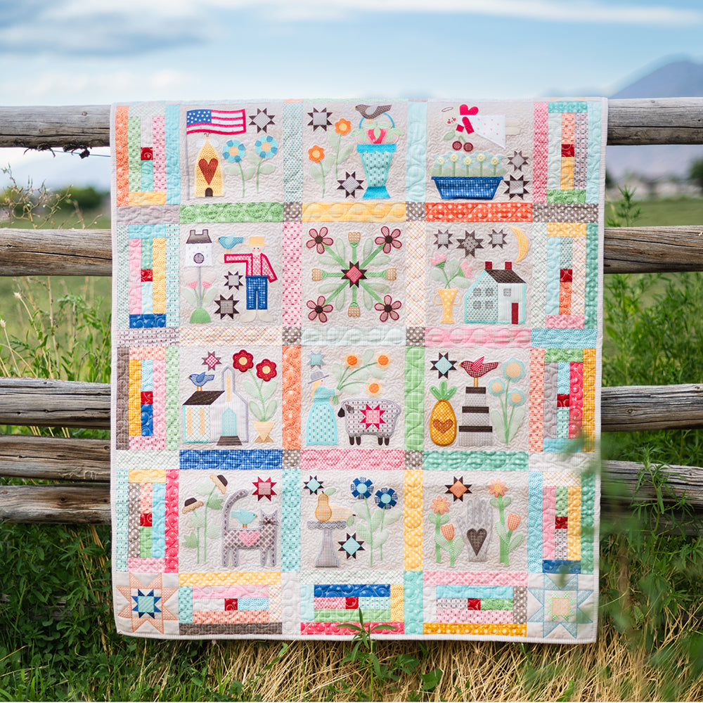 Machine Embroidery USB Prim Quilt by Lori Holt for Riley Blake
