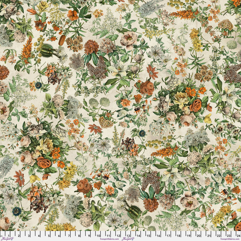 108" Wide Quilt Backing Palette Botanical