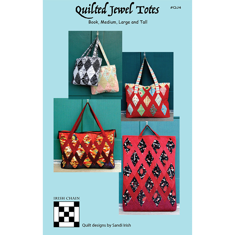 Quilted Jewel Totes Pattern by Irish Chain