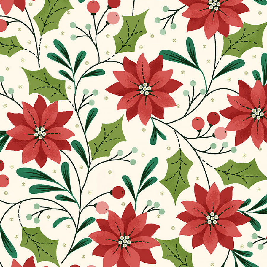Make It Merry Poinsettias Multi