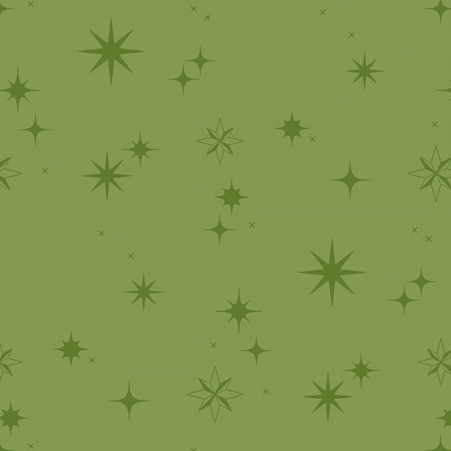Make It Merry Stars Green