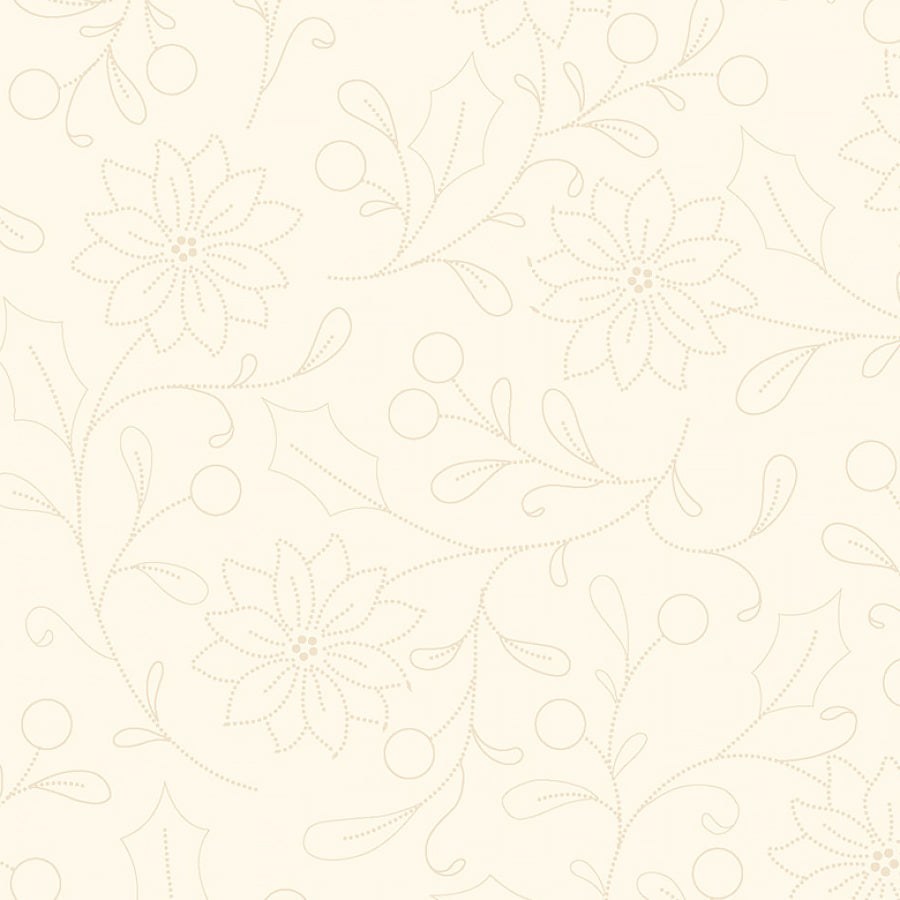 Make It Merry Dotted Floral Cream