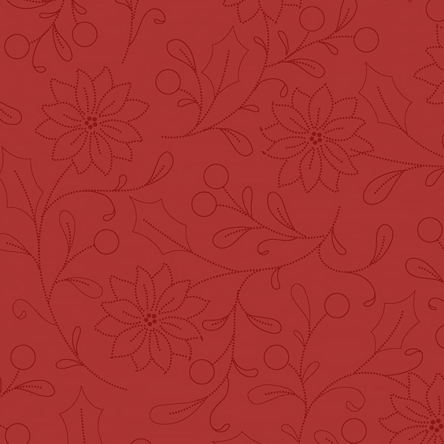 Make It Merry Dotted Floral Red