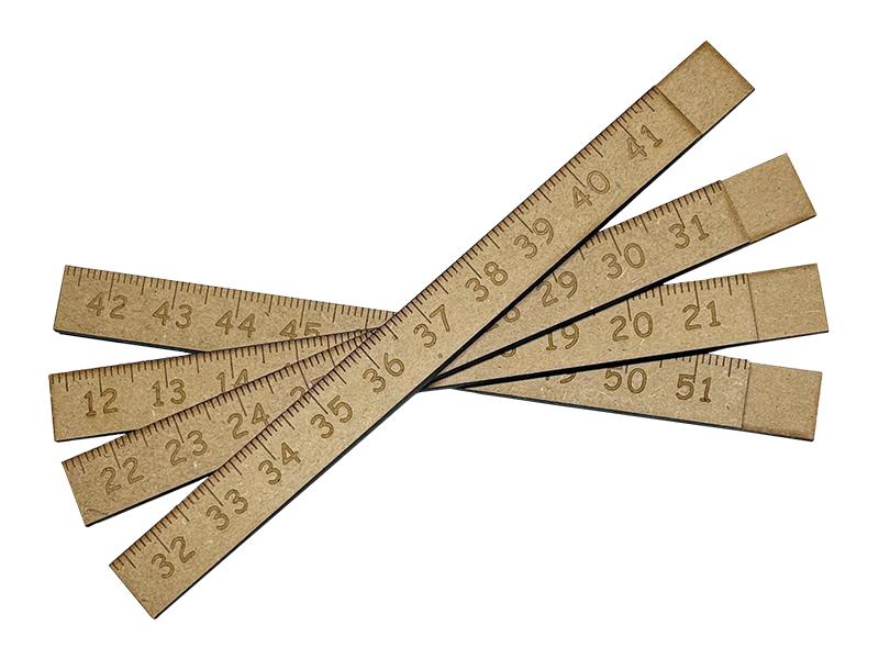 Just A Little Box Wood Frame Ruler 10"