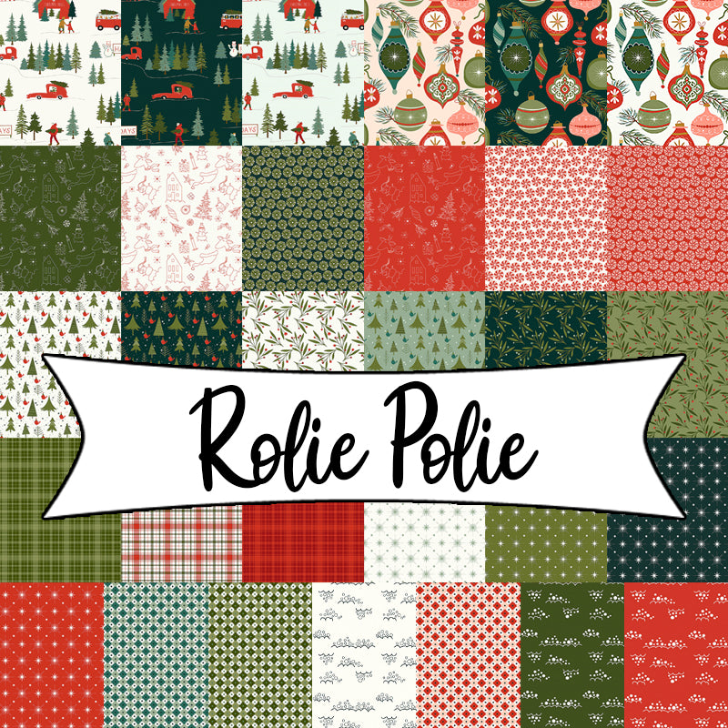Christmas is in Town Rolie Polie 2.5" Strips
