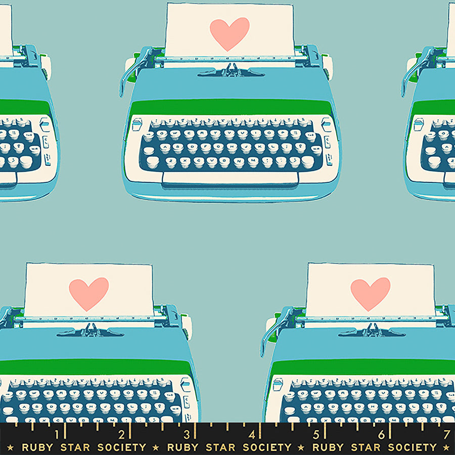 Best Day Ever Typewriters Turquoise