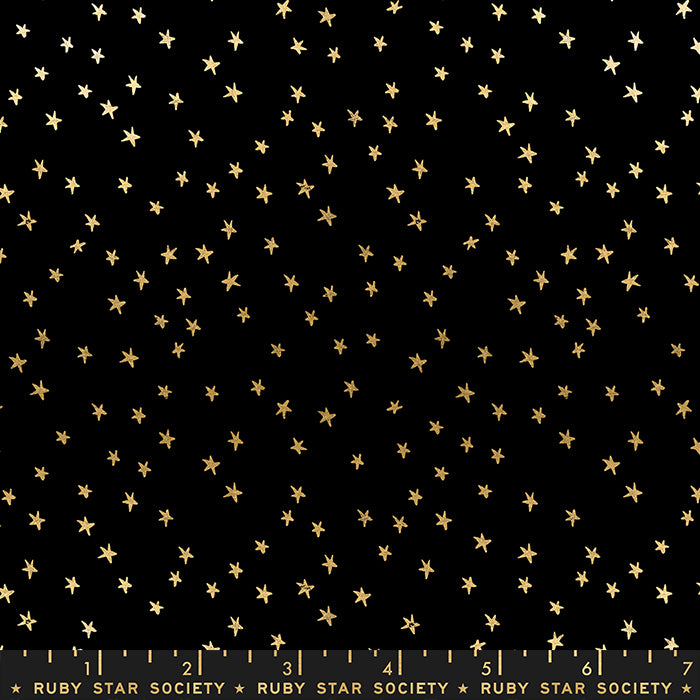 Starry Mini Night Sky Black Gold Metallic