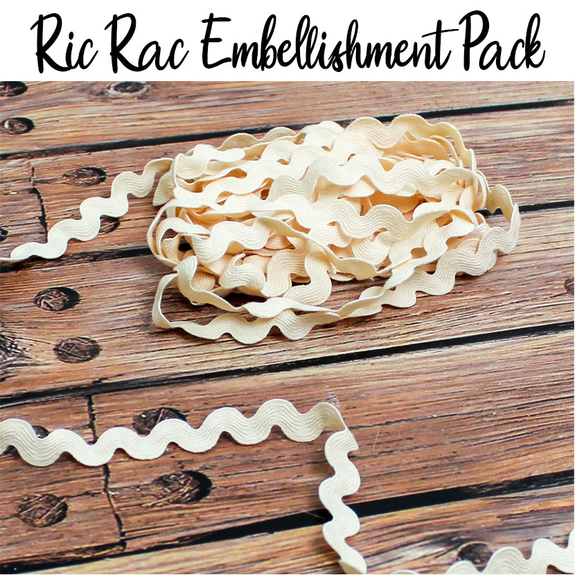 Ivory Ric Rac Pack 3/4 Inch Pack of 6 Yards