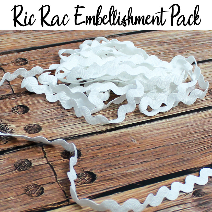 White Ric Rac Pack 3/4 Inch Pack of 6 Yards