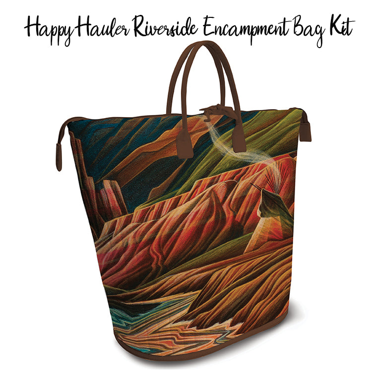 Happy Hauler Riverside Encampment Bag Kit with Western Reflections from Riley Blake