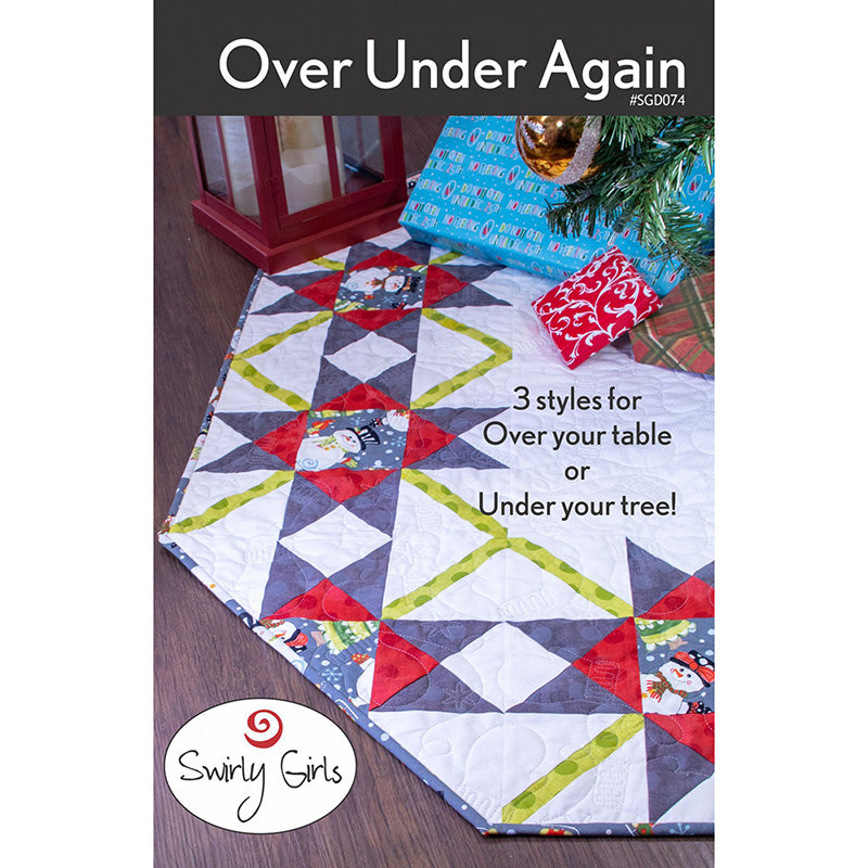 Over Under Again Tree Skirt Quilt Pattern from Swirly Girls Design