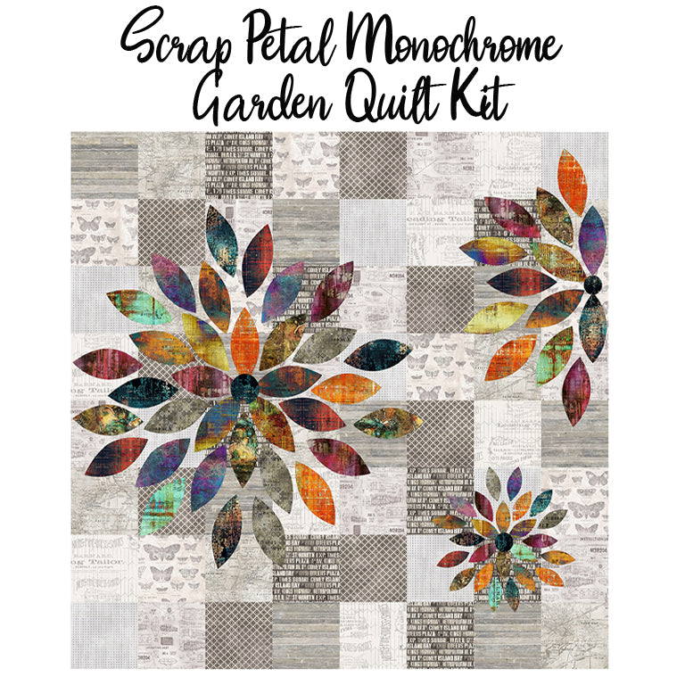 Scrap Petal Garden Quilt Kit with Tim Holtz Abandoned from