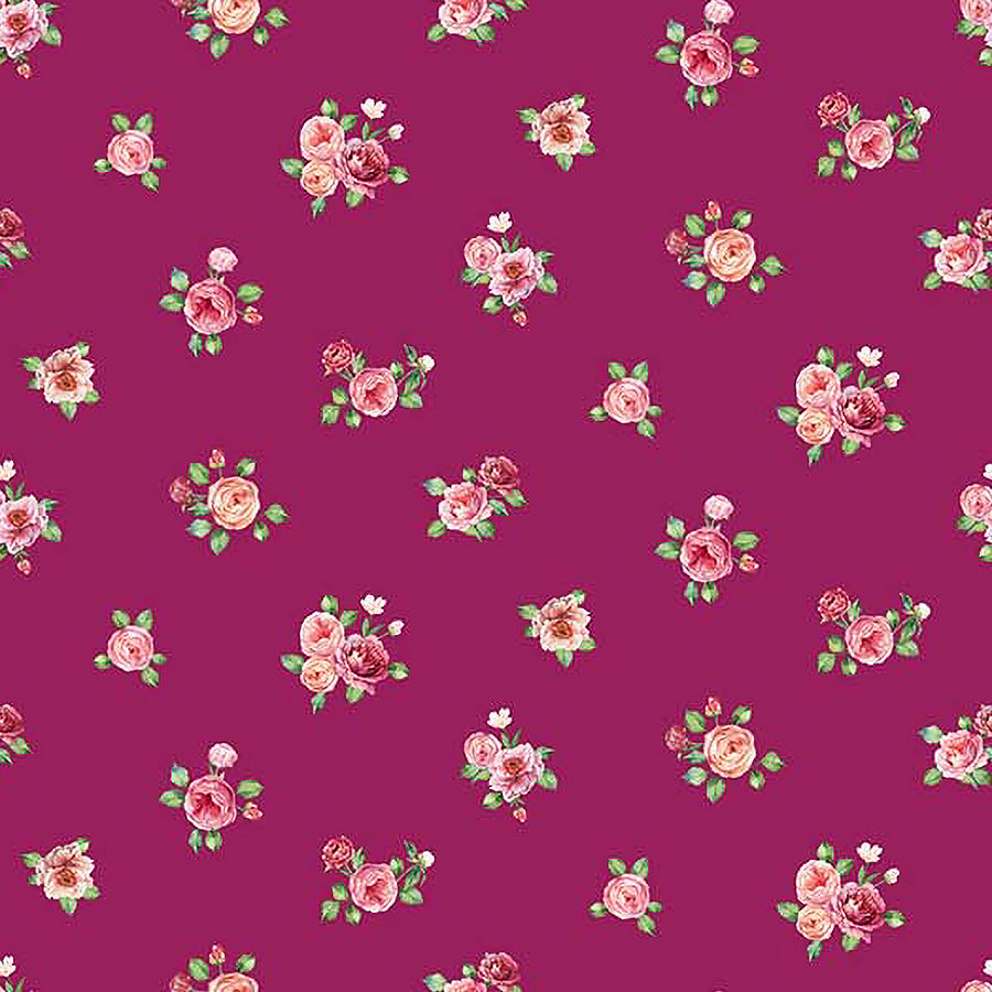 Blush Mini Floral Spot Magenta