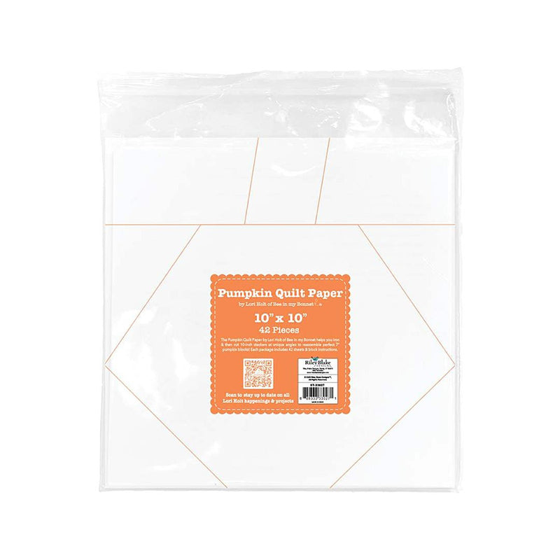 Lori Holt 10" Pumpkin Iron-On Quilt Paper by Riley Blake