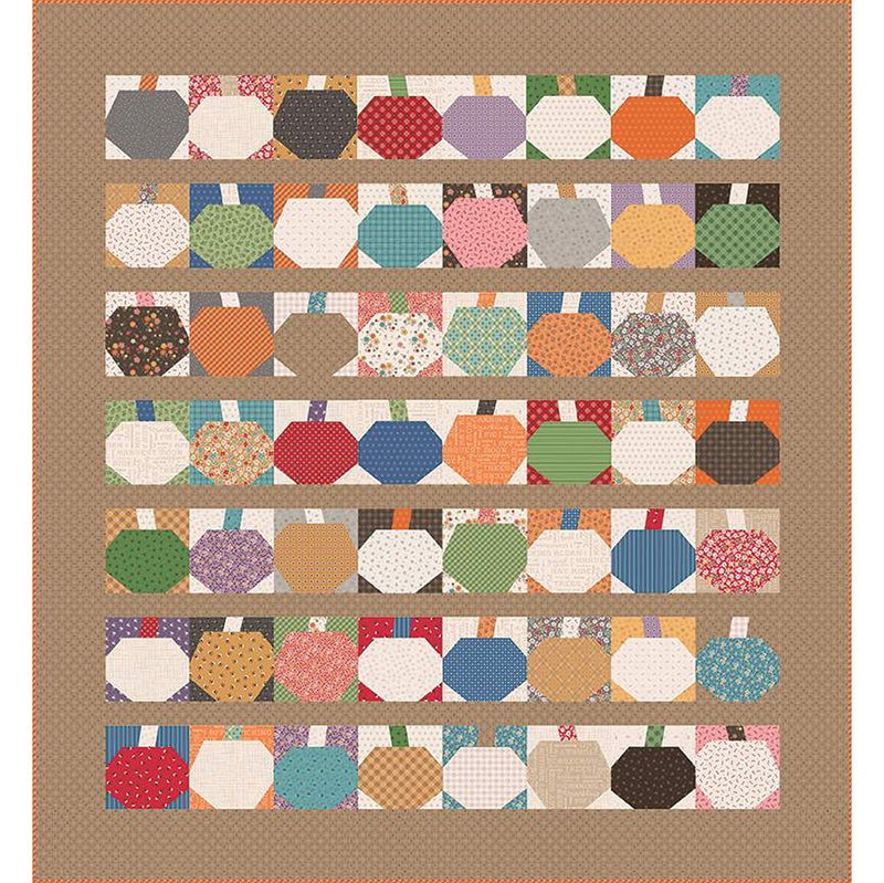 Lori Holt 10" Pumpkin Iron-On Quilt Paper by Riley Blake