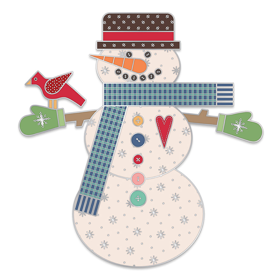 Let's Make a Snowman Needle Minder by Lori Holt for Riley Blake