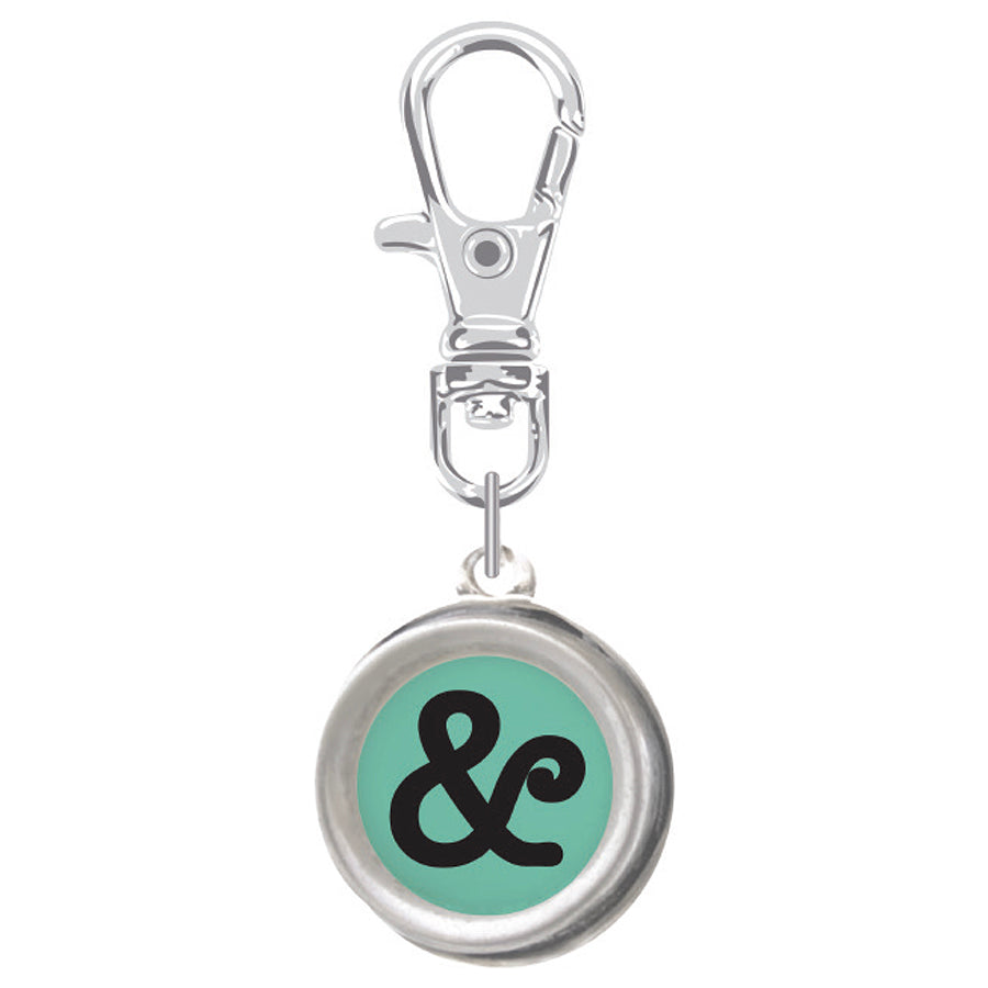 Enamel Happy Charm "&" Typewriter Key