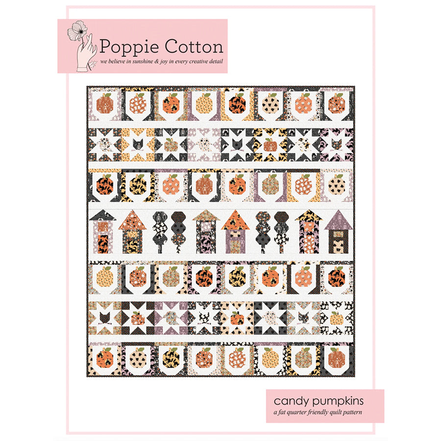 Candy Pumpkins Quilt Pattern by Poppie Cotton