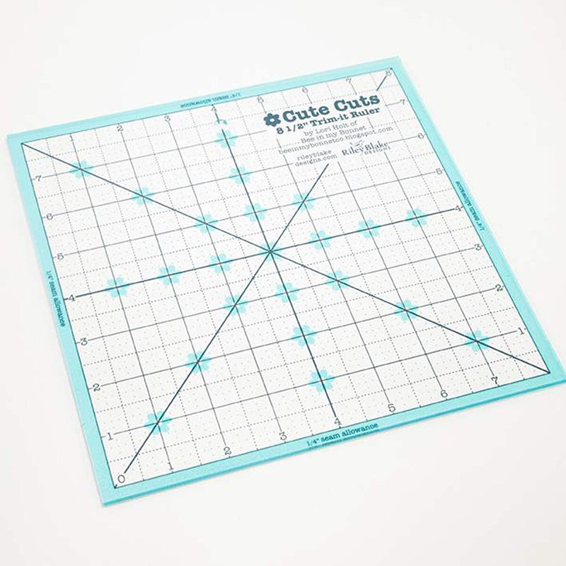 Lori Holt 8 ½" x 8 ½" Cute Cuts Trim-It Ruler by Riley Blake