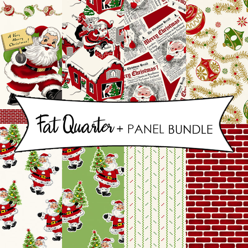 Santa's Coming To Town Fat Quarter + Panel Bundle