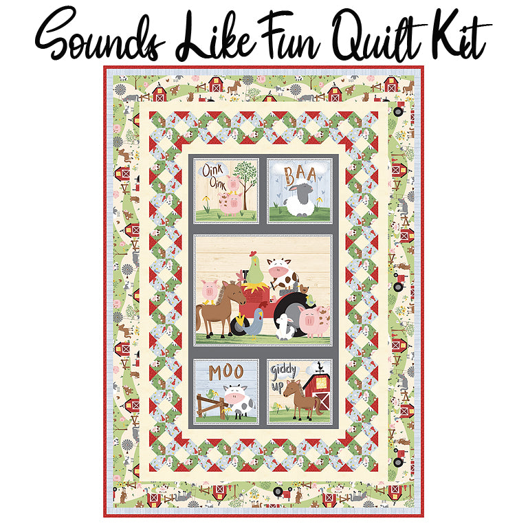 Sounds Like Fun Quilt Kit with Farm-tastic Friends from Studio E