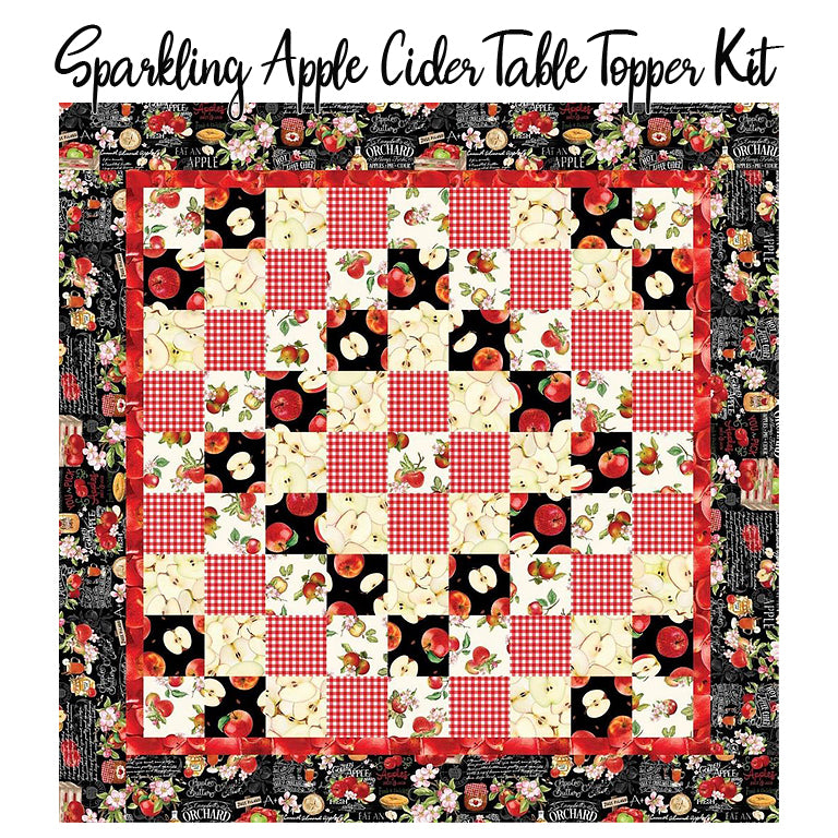 Sparkling Apple Cider Table Topper Kit with Orchard Valley from Timeless Treasures