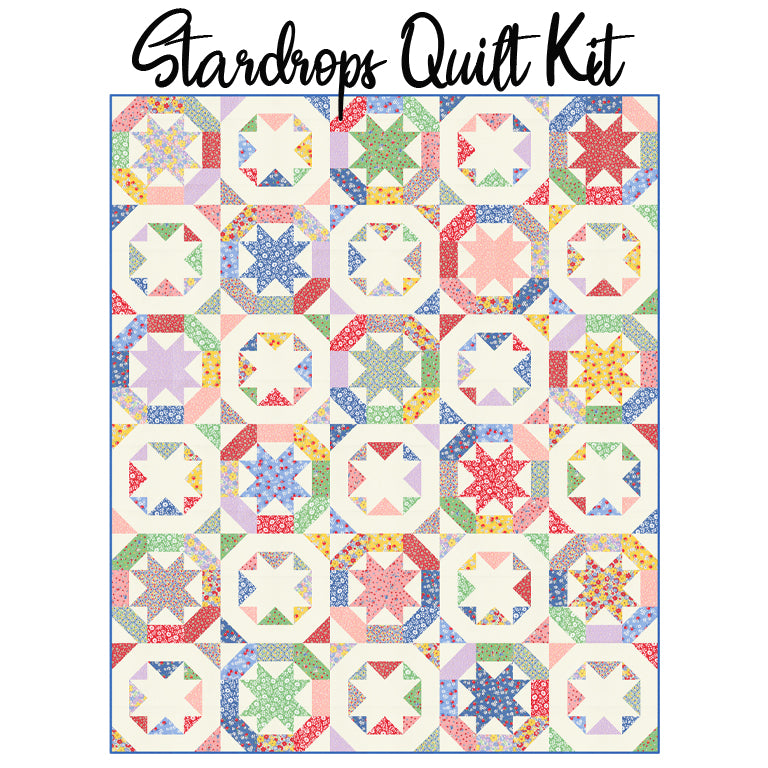 Stardrops Quilt Kit with 30's Playtime from Moda
