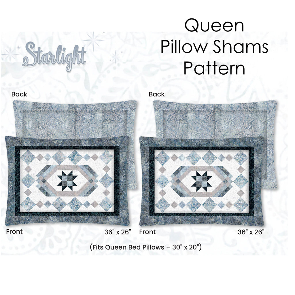 Starlight Queen Pillow Shams Pattern from Wilmington PDF Download