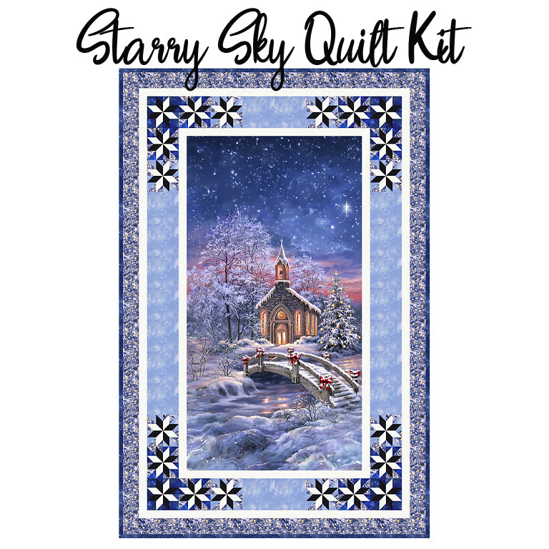 Starry Sky Quilt Kit with All is Calm from Timeless Treasures