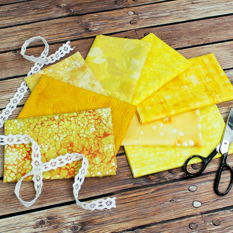 Sunny Side Up Fat Quarter Bundle from Fort Worth Fabric Studio