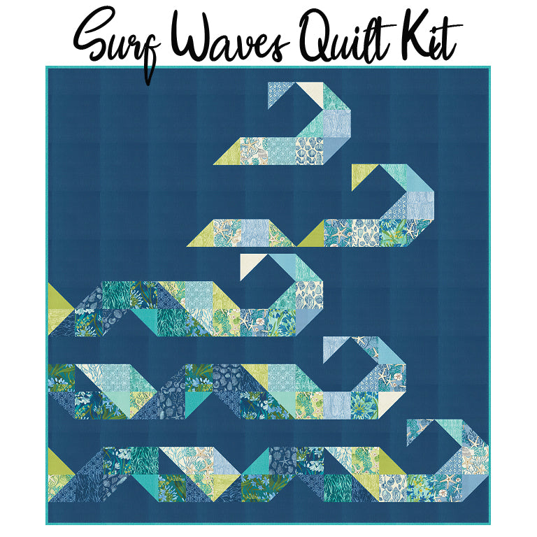 Surf Waves Quilt Kit with Serena Shores from Moda