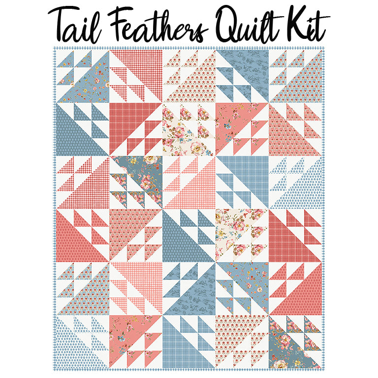 Tail Feathers Quilt Kit with Countryside from Riley Blake