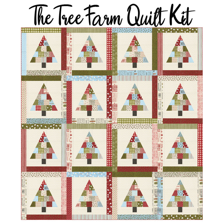 The Tree Farm Quilt Kit with Emmitt & Ivy from Moda