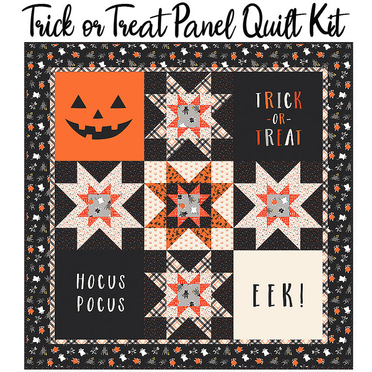 Trick-or-Treat Panel Quilt Kit with Hey Bootiful from Riley Blake