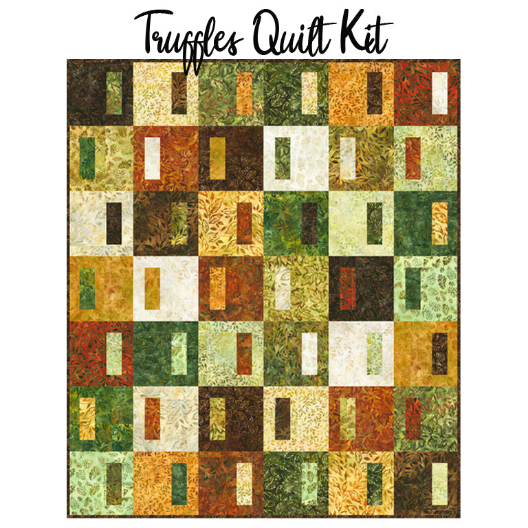 Truffles Quilt Kit with Autumn Skies Batiks from Robert Kaufman Fabrics