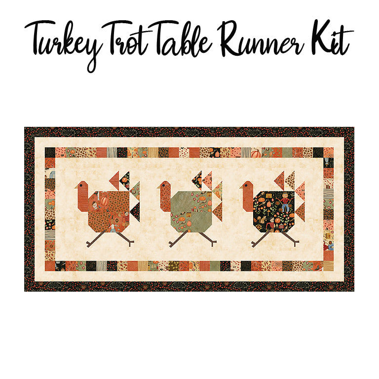 Turkey Trot Table Runner Kit with Bittersweet Farm from Riley Blake
