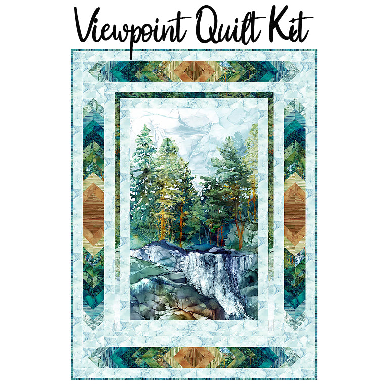 Viewpoint Quilt Kit with Cedarcrest Falls from Northcott