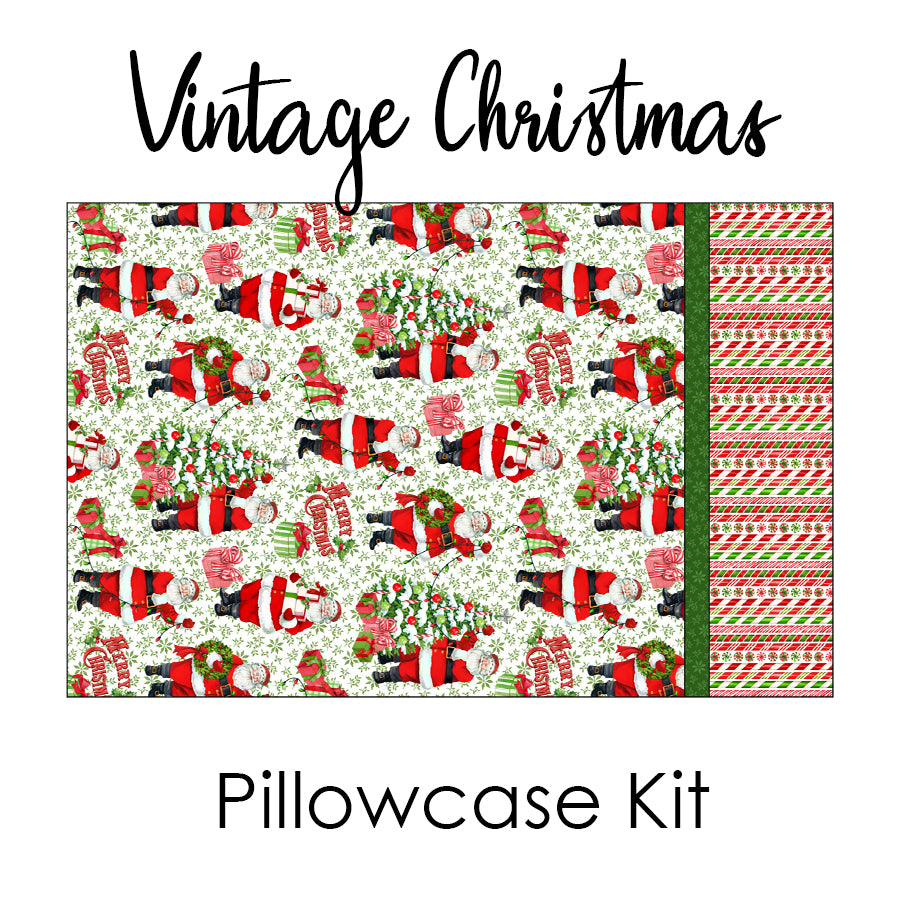 Vintage Christmas Pillowcase Kit from Northcott
