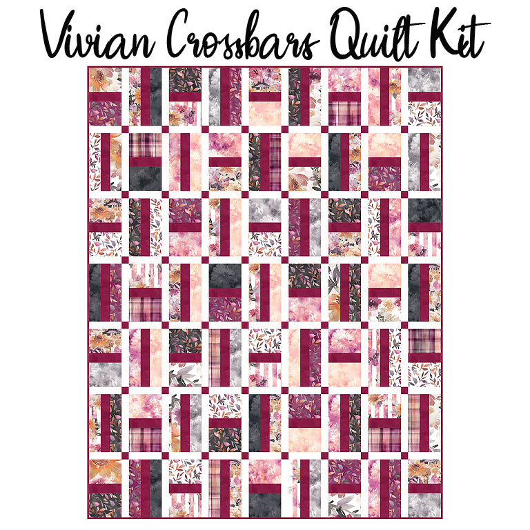 Vivian Crossbars Quilt Kit with Vivian from Northcott