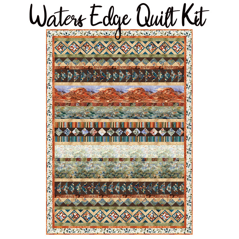 Waters Edge Quilt Kit with Desert Oasis from Moda