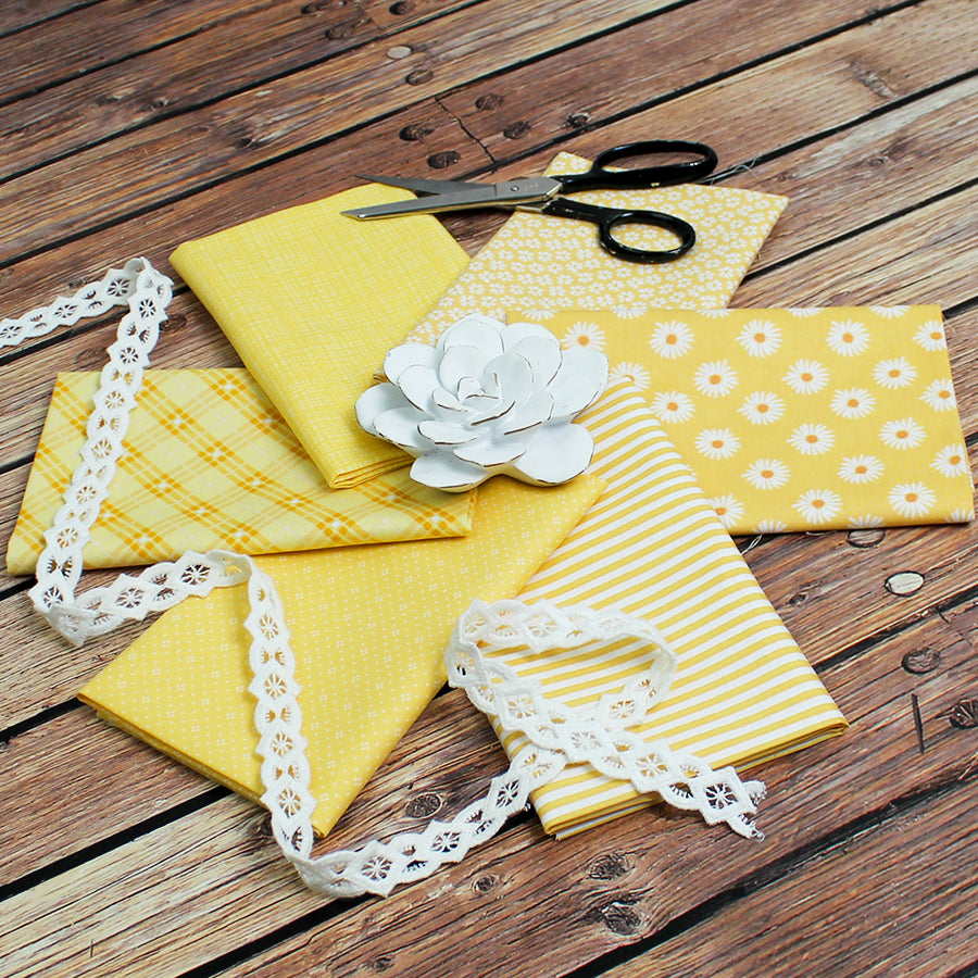 What's Up Buttercup? Fat Quarter Bundle from Fort Worth Fabric Studio