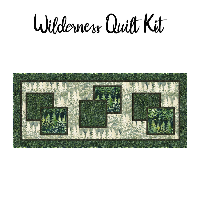 Wilderness Quilt Kit with Scenic Settings Batiks from Banyan Batiks