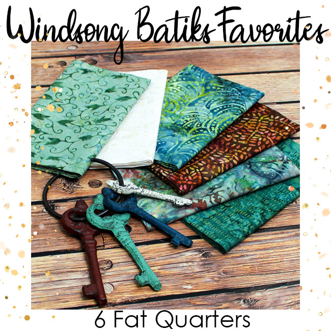 Windsong Batiks Favorites Fat Quarter Bundle from Fort Worth Fabric Studio