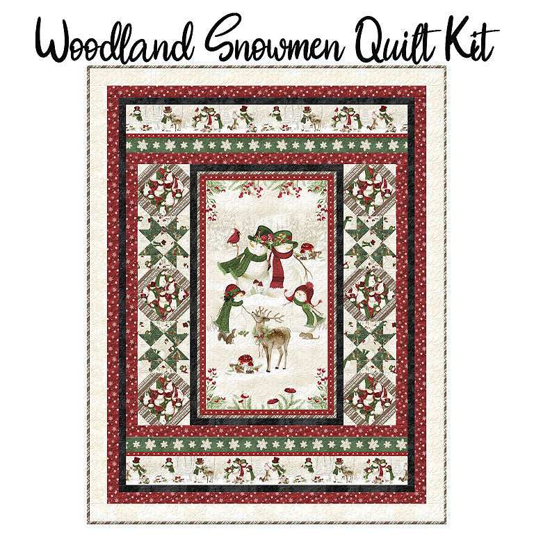 Woodland Snowmen Quilt Kit from Wilmington