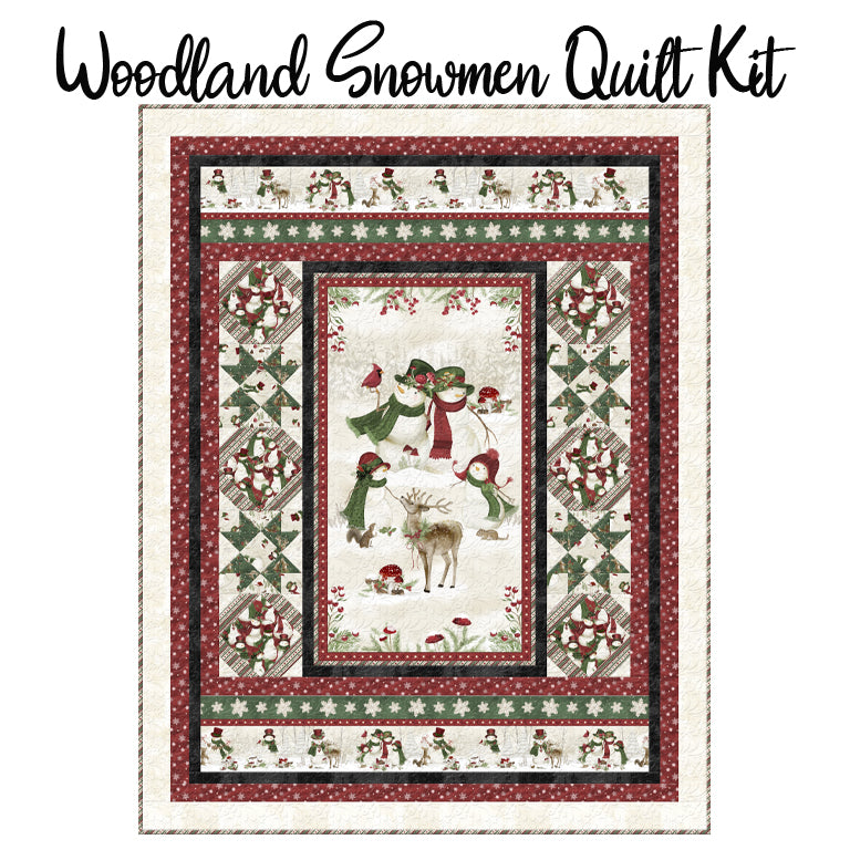 Woodland Snowmen Quilt Kit from Wilmington