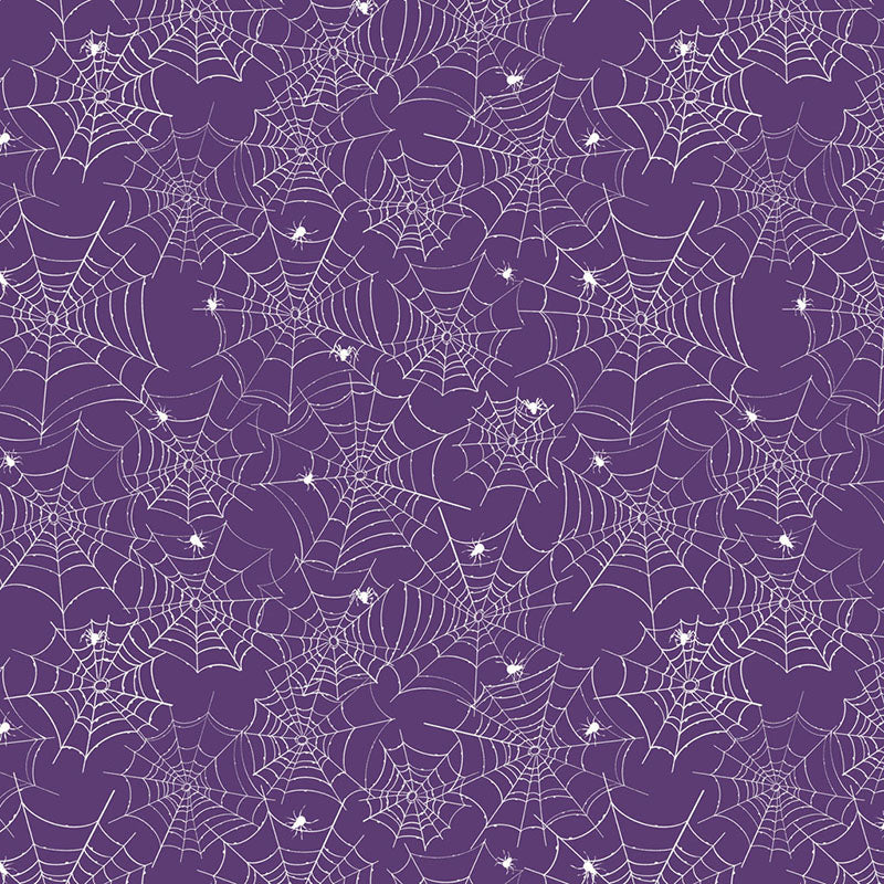 Toil & Trouble Glow in the Dark Spiderweb Purple