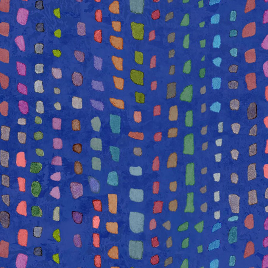 Coral Reef Broken Stripe Royal Blue