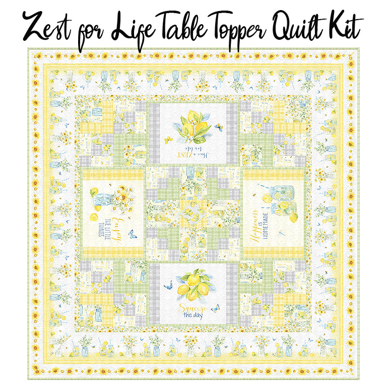 Zest for Life Table Topper Quilt Kit from Wilmington