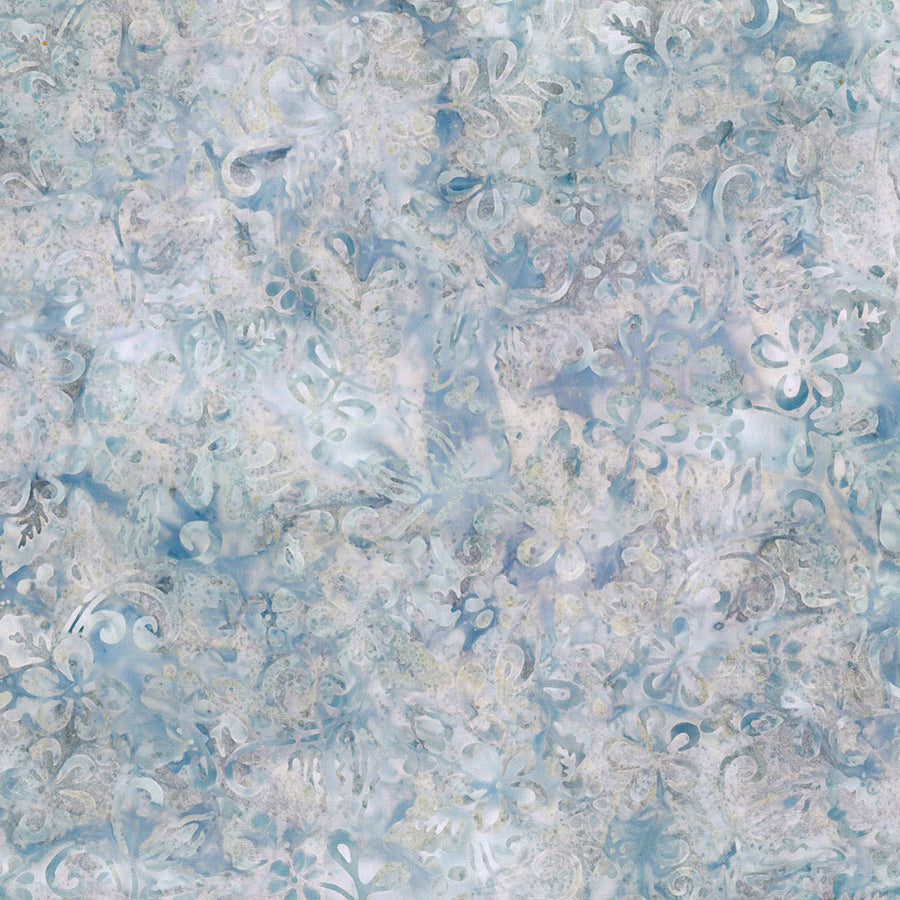 Blue Smoke Batiks Plumeria Gray – Wilmington Prints – Fort Worth Fabric ...