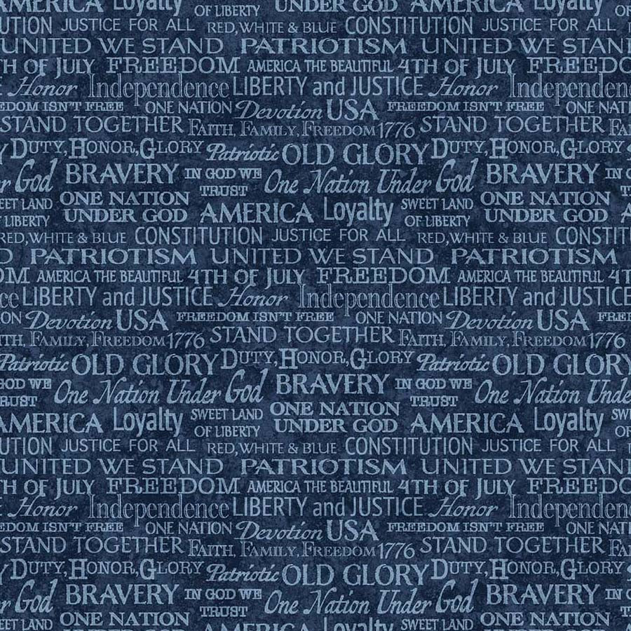 Stars & Stripes 11 Text Navy